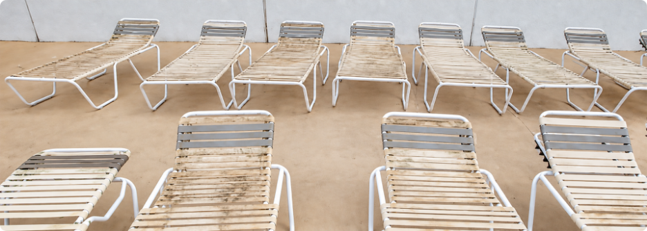 How to Clean Vinyl Strap Pool Deck and Patio Furniture